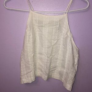 White crop top